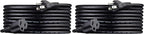 Amazon Basics Extension Cord, 13 Amps, 125V, 15 Foot, Black - Pack of 2
