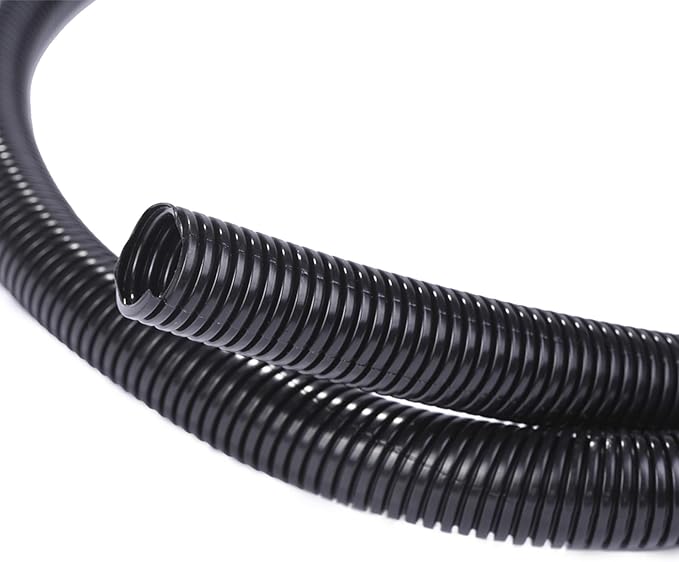 Alex Tech 50ft - 3/4 inch Split Wire Loom Tubing - Black