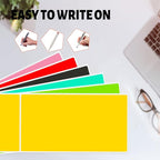 PARLAIM 5 x 3 Inch Black Rectangular Color Coding Stickers, Square 250pcs Color Code Inventory Labels for Office Files (12.7cm x 7.6cm)