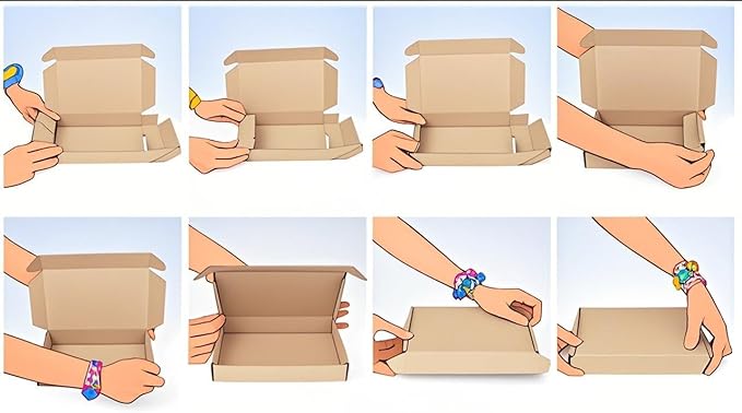 50 Pack, Small Shipping box, 7x6x2'',Corrugated Mailer,Wonfer Cardboard Box, White