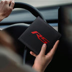 Leather Car Registration and Insurance Cards Holder Compatible with Chevy Camaro RS Cars, Vehicle Glove Box Car Organizer with Magnetic Shut, Documents License for Camaro RS Owners