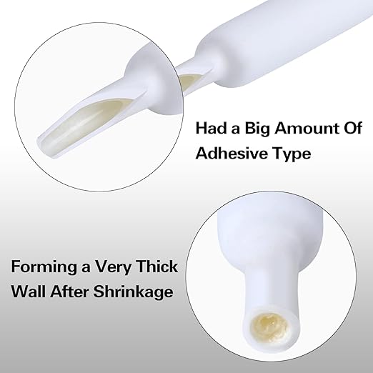 XHF 3/4 Inch 3:1 Waterproof White Heat Shrink Tubing 4 Ft Marine Grade Wire Cable Adhesive Lined Tube Insulation Seal Against Moisture Corrosion and Air Leakage