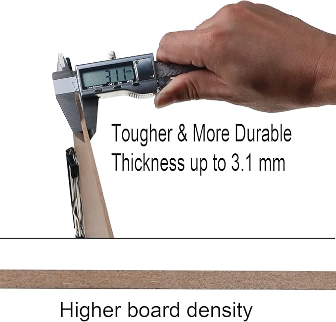 Acocony 11x17 Clipboard Landscape Extra Large Clipboard Hardboard Low Profile Clip 11 x 17 Clipping Board MDF Pack of 1