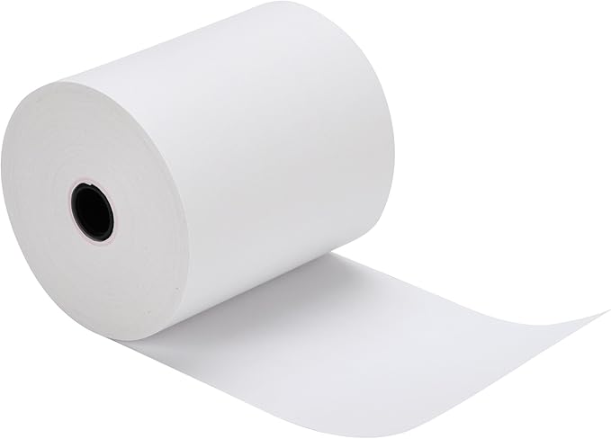 3 1/8 x 230ft Thermal Paper 32 Rolls - 80mm Receipt Cash Register Paper, Fits Credit Card POS Square Terminal Printer - Fits Star Micronics TSP100 TSP143 Epson