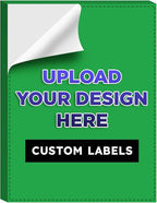 Custom Bright Neon Color Labels, Print Your Own Stickers, Upload Your Design for Printing - Smooth Matte Finish, Strong Adhesive, Crack and Peel - 3.5" x 2" - 25 Sheets per Pack (Green)