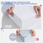 Fuxury 25 Pcs Poly Mailers 17.7 x 22", XL Shipping Bags for Clothing, Strong Adhesive Shipping Mailing Envelopes,Large Self-Sealing Polymailer for Small Business White #10