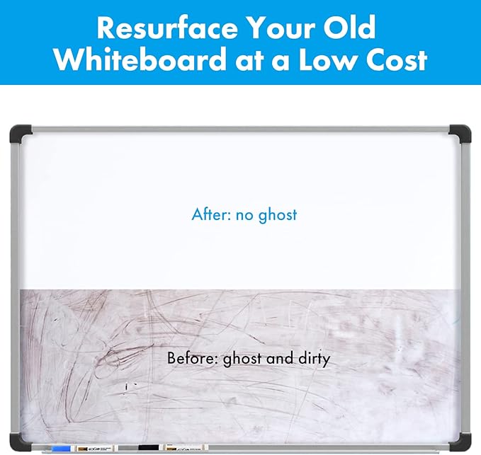 HAMIGAR Magnetic Whiteboard Contact Paper 48" x 71" Dry Erase White Board Sticker for Wall Stick on White Board Peel and Stick Wallpaper Adhesive Poster with Marker, Magnetic Eraser and Magnets