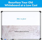 HAMIGAR Magnetic Whiteboard Contact Paper 18" x 39" Dry Erase White Board Sticker for Wall Stick on White Board Peel and Stick Wallpaper Adhesive Poster with Marker, Magnetic Eraser and Magnets