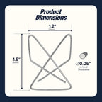 Performore Butterfly Paper Clips | 1.4mm Thick | 1.6 x 1.2 Inch | 50-Pack | Durable Metal Clips for Crafting & Sewing | Paper, Fabric & DIY Project Holders