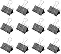 Ufmarine Small Binder Clips 1 Inch Length for Office (64 Pcs)
