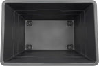 Commercial 20 Bushel Utility Cart with Steel Base, Poly Box Basket Truck, Laundry Cart, and Rolling Trash Bin, 51.5-Inch x 35.5-Inch x 36-Inch, 1000 Pound Weight Capacity, Gray