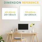MAKELLO Dry Erase Calendar for Wall 36" x 24", Large White Board Calendar with Next Month for Office, Family, Kitchen and Bedroom