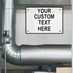 Aluminum Weatherproof Metal Sign Multiple Sizes Custom Personalized Text Here White Black Traffic Regulation Horizontal Street Signs 10x7Inches