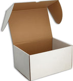 11x6x6 inches Small Shipping Boxes Set of 20 - White Mailer Corrugated Cardboard Boxes for Shipping Packaging Mailing Products