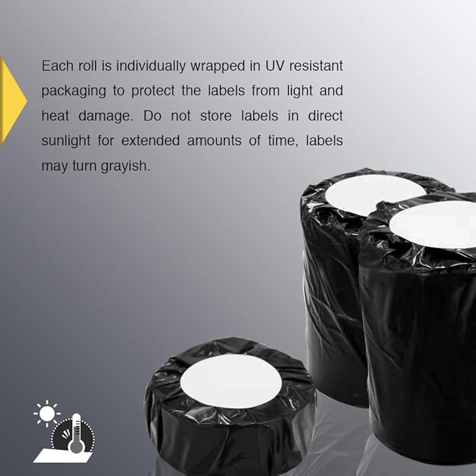 BETCKEY - 2.25" x 4" Multipurpose & Shipping Labels Compatible with Zebra & Rollo Label Printer,Premium Adhesive & Perforated[Orange, 6 Rolls, 2100 Labels]