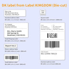Replace for Brother DK-1209 Small Address Label, 29 x 62mm (2.4 x 1.1 in), 800 Stickers per Roll Barcode Labels use with QL-600 QL-800 QL-500 QL-550 Printer (10 Rolls+ 1 Reusable Cartridges)