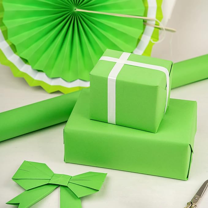 RUSPEPA Light Green Kraft Paper Roll - 36 inches x 100 feet - Recyclable Paper Perfect for Easter Wrapping, Craft, Packing, Floor Covering, Dunnage, Parcel, Table Runner