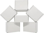 4x3x2 inch Small White Mailers Boxes Recyclable Corrugated Gift Box for Packaging Shipping Set of 10