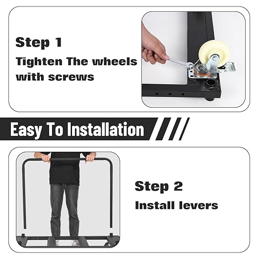 Folding Table Cart, 1800 LBS Heavy Duty Table Trolley with 5" Swivel Wheels, Desk Trolley for Garage, Home, Warehouse, Party Event Hotel Furniture 10 Table Capacity