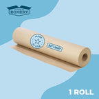 The Boxery Kraft/Brown Kraft Paper Roll, 30” x 9000” (750’)-50lb. Thickness, Heavy Duty Brown Wrapping Paper, Natural Kraft Packing Paper, Void Fill, Arts and Crafts, Bulletin Boards, Gift Wrapping