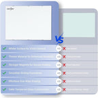 Magnetic Glass Whiteboard - 72"X48" Dry Erase White Board Frameless Glass Boards with Super Strong Magnets, Wall Mounted for Office, School and Home.