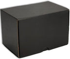 6x4x4 inches Small Shipping Boxes Set of 25 - Black Mailer Corrugated Cardboard Boxes for Shipping Packaging Mailing Products