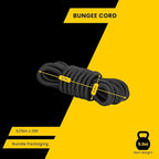 Bungee Cord Elastic Shock Cord 5/16" x 10' Bungee Rope for DIY, Tie Downs, Kayak and Outdoor - Black