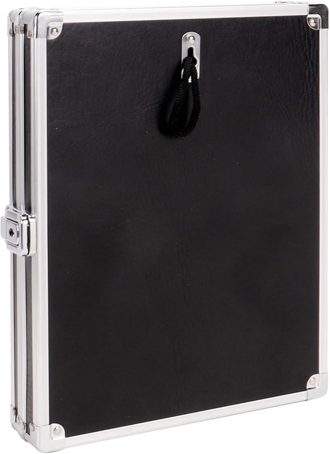 Vaultz Locking Clipboard with Storage - Pack of 3 - Heavy Duty Metal Clip Board Box Holds 9.3" x 12.13" Letter-Size Paper or Tablet Device - Key Lock, Black