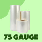 The Boxery Shrink Wrap Film 18" x 42000” (3500’) Heat Wrap POF Centerfold - Polyolefin 75 Gauge - Heavy Duty Grade Heat Shrinkable Film for Packaging - Small Business, Toys, Books, and Much More.