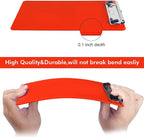 Red Nursing Clipboard with Pen Holder,Plastic Clip Boards 8.5x11 Heavy Duty,A4 Letter Size, Cute Clipboards for Women Kids Teacher,Classroom Office Home
