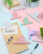 4PCS Extra Large Binder Clips Metal Bulldog Clips Large Paper Clamps Holder Chip Clips for Home School Office Drawing Bag 4inch
