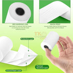 (50 Rolls) 2 1/4" 50' feet White Paper Cash Register POS Receipt, Fits All Credit Card Terminal Great For Cashier Receipt Small Business Premium Quality