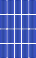 Royal Green Rectangular Color Coding Label 1.57" x 0.75" Write On Labels for File, Folders & Tabs 40mm x 19mm - Small Label Stickers - 300-Pack in Metallic Blue
