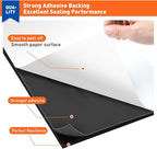 MAGZO Backed Adhesive Foam Padding 1/16" Thick x 12" W x 59" L, Black Thin Neoprene Sheets, Closed Cell Foam Sheet Roll