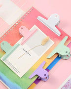 2PCS Extra Large Binder Clips Metal Bulldog Clips Large Paper Clamps Holder Chip Clips for Home School Office Drawing Bag White 3inch