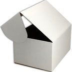 11x6x6 inches Small Shipping Boxes Set of 20 - White Mailer Corrugated Cardboard Boxes for Shipping Packaging Mailing Products