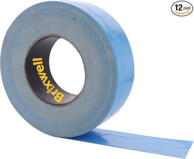Brixwell 12 Rolls - Blue Double Coated Carpet Tape 2 Inch x 36 Yard Made in the USA