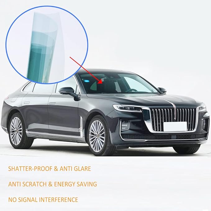 SW Nano Ceramic Car Window Film 99% Anti UV Heat Insulation Sun Blocking Solar Window Tint for Car Windshield Rear Side Window, 40Inch X 10Feet Roll, 80% VLT