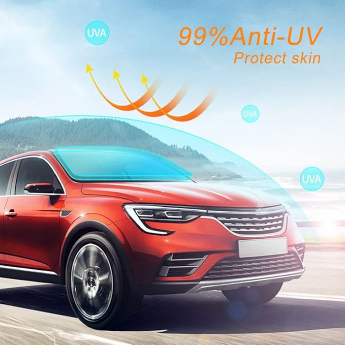 Nano Ceramic Car Front Window Film 99% Anti UV Heat Insulation Sun Blocking Solar Window Tint for Car Windshield Rear Side Window, 20Inch X 66Feet Roll 80% VLT