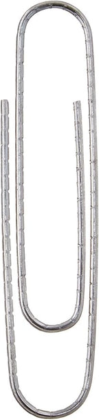 Amazon Basics Jumbo Size Office Paper Clips, Non Skid, 1000 Count (10 Pack of 100), Silver, A7072557