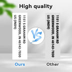 Suminey 10 Rolls Compatible Address Labels for Brother DK-11201/DK-1201, 1.1" x 3.5" Continuous Refillable Shipping Labels, High Adhesive & Smudge-Proof Replacement for Brother DK-11201 Cartridges