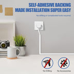 Floor Cable Cover, Low Profile Cable Hider for Wires, Self Adhesive Cord Hider for Wall, Cord Covers Wall Mounted Tv, for Offices, Gym, Exhibitions (White, 10 Feet)