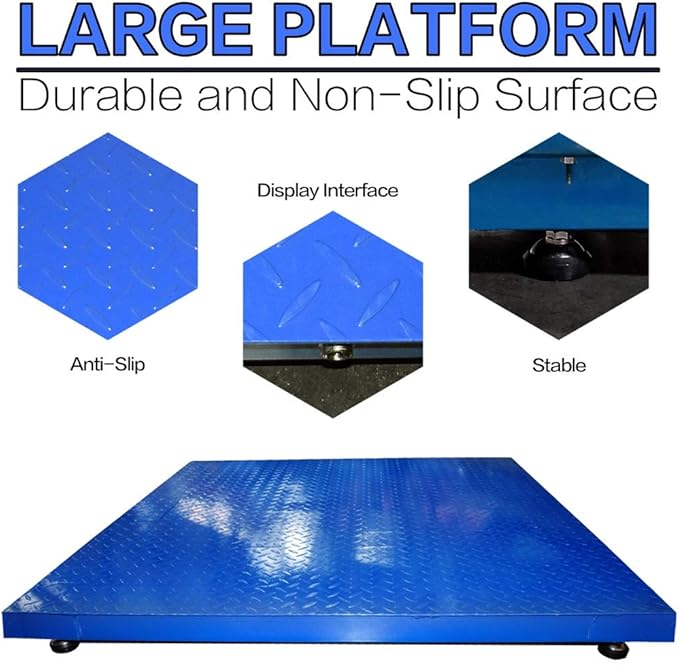 Industrial Floor Scale, 48" x 72", 10000LB/1LB, PEC Focus on Industry for 60 Years