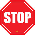 Stop Sign Modern Floor Sign - Floor Marking Sign, 16"