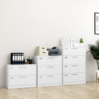 Lateral File Cabinet with Lock, 3 Drawer Large Metal Filing Cabinet,Home Office Lockable Storage Cabinet for Hanging Files Letter/Legal/F4/A4 Size-Assembly Required