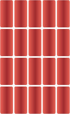 Royal Green Rectangular Color Labels 1.57inch x 0.75 inch - Rectangle Color Coding Stickers in (40mm x 19mm) - Small Write on Labels - 2000 Pack in Metallic Red