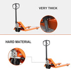 Tory Carrier Pallet Jack 5500 Lb. Capacity, Manual Pallet Truck 21 x 48 Forks Standard Duty Hand Trucks
