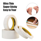 LLPT Double Sided Woodworking Tape 1" x 150Ft Each 3 Pack Double Face Turner Woodworker Adhesive Tape Removable Residue Free for Wood Template (WT10150W3)