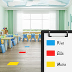 Rectangle Labels Sticker 3×5 Inch Vinyl Floor Stickers Color Coding Name Tags Roll Removable 200 PCS, Yellow