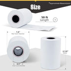 Azure Zone, Thermal Paper 2-1/4 X 50ft 200 Rolls, Fits Most POS Machines and Cash Registers, Great for Business Sales